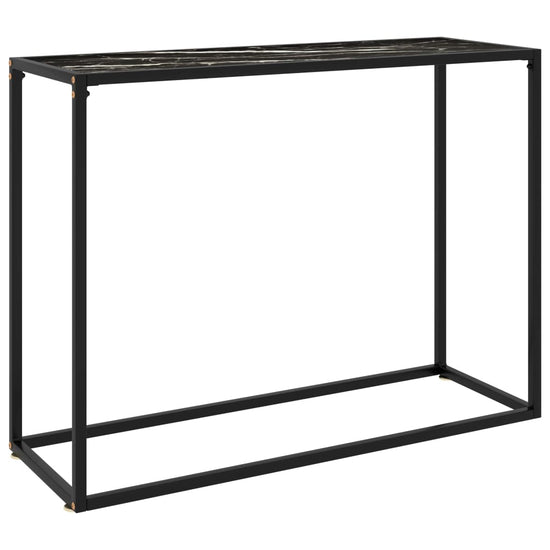 Wandtafel 100x35x75 cm gehard glas zwart MeubelReus