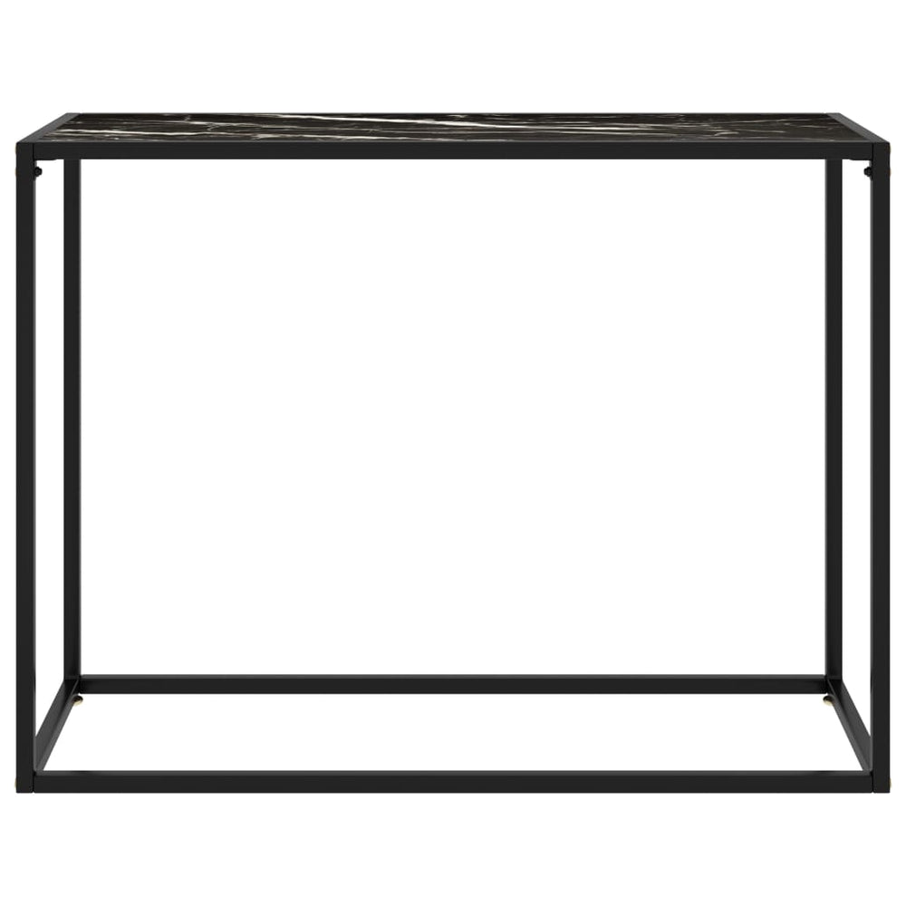 Wandtafel 100x35x75 cm gehard glas zwart MeubelReus