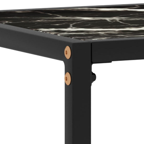 Wandtafel 100x35x75 cm gehard glas zwart MeubelReus