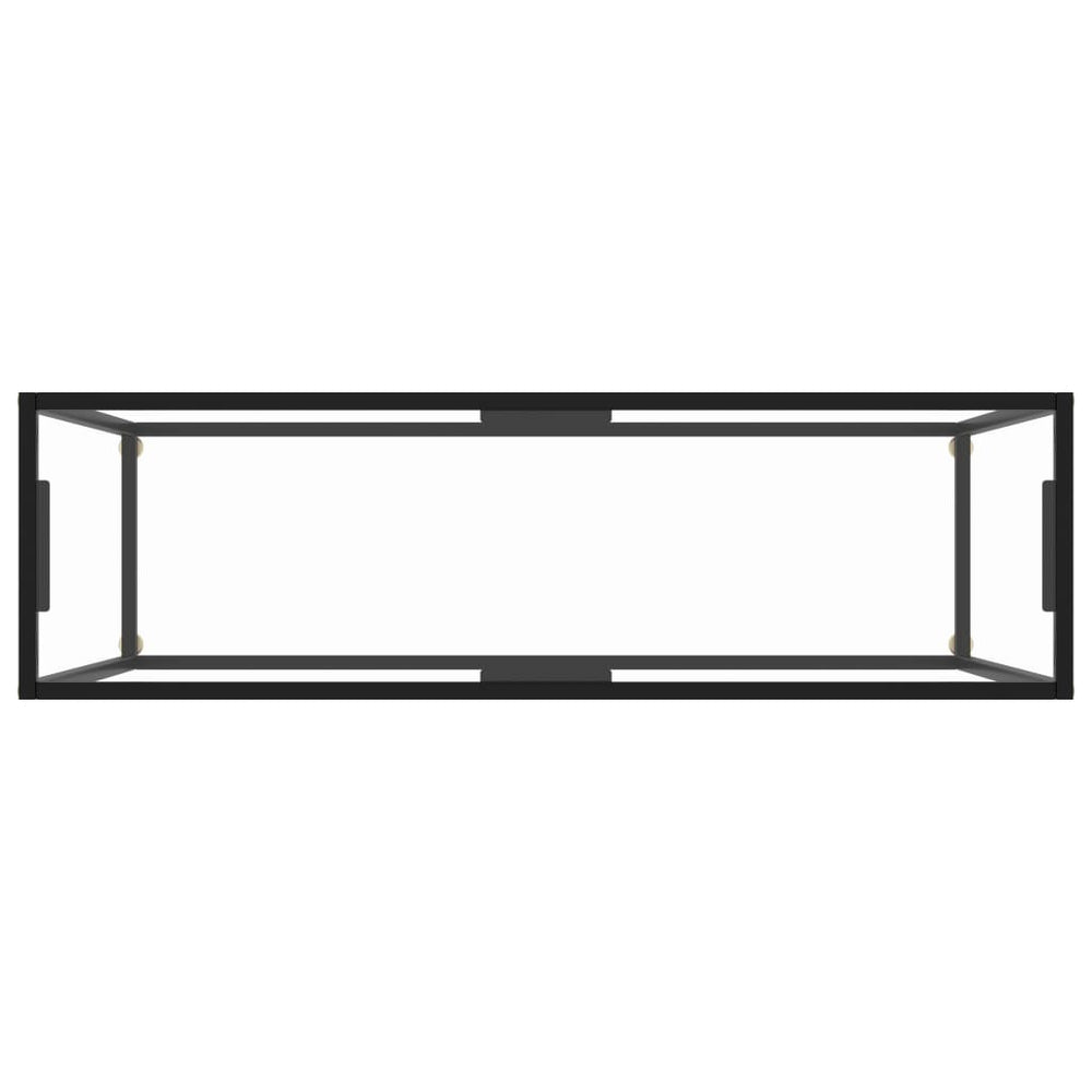 Wandtafel 120x35x75 cm gehard glas transparant MeubelReus