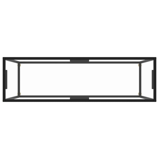 Wandtafel 120x35x75 cm gehard glas transparant MeubelReus