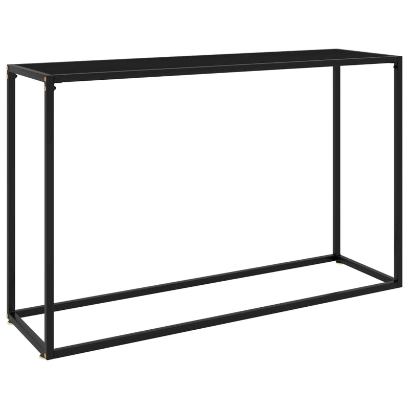 Wandtafel 120x35x75 cm gehard glas zwart MeubelReus