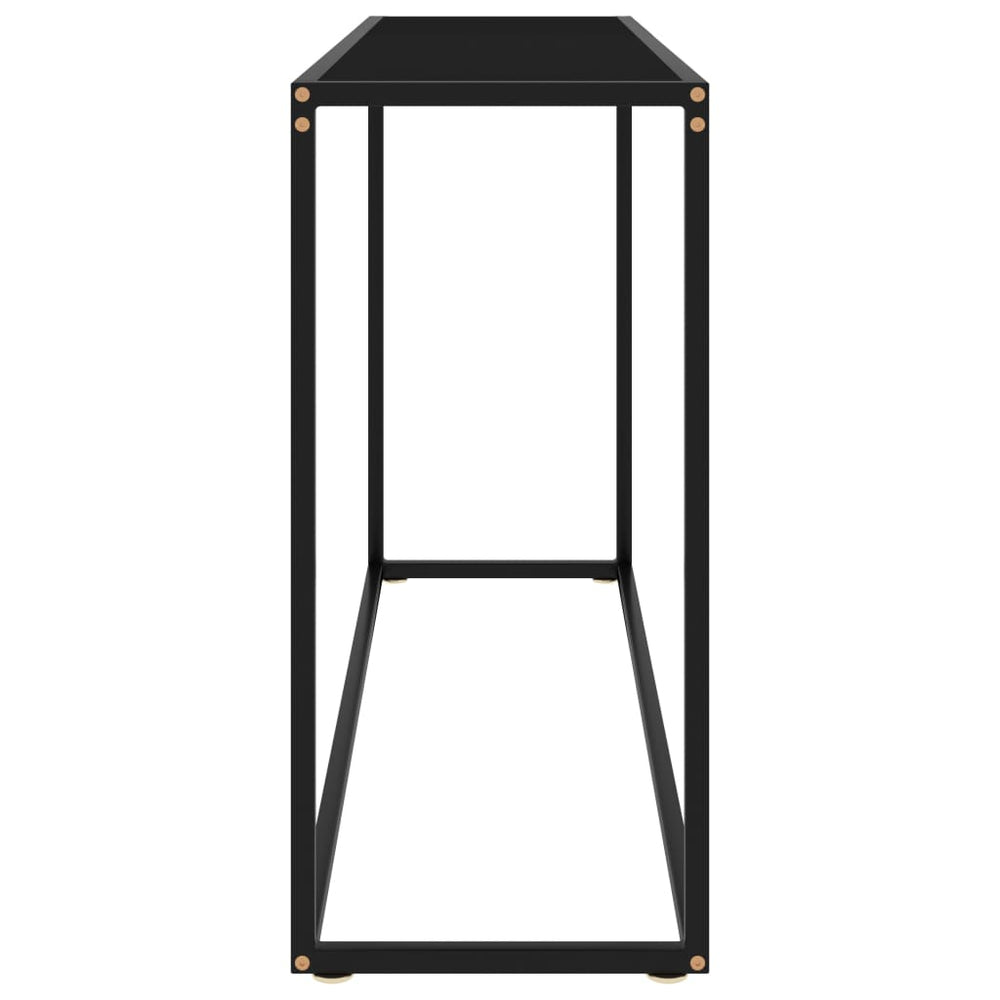 Wandtafel 120x35x75 cm gehard glas zwart MeubelReus