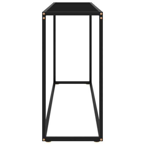 Wandtafel 120x35x75 cm gehard glas zwart MeubelReus