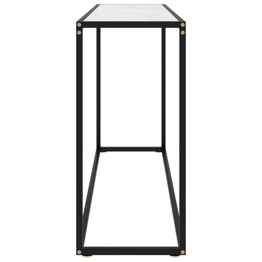 Wandtafel 120x35x75 cm gehard glas wit MeubelReus