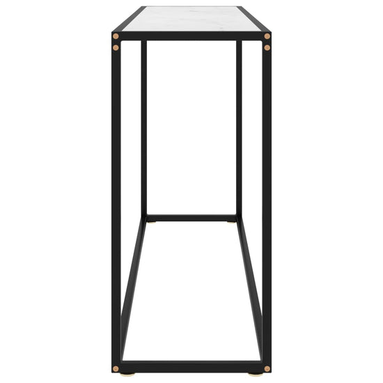Wandtafel 120x35x75 cm gehard glas wit MeubelReus