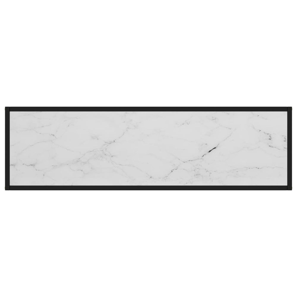 Wandtafel 120x35x75 cm gehard glas wit MeubelReus