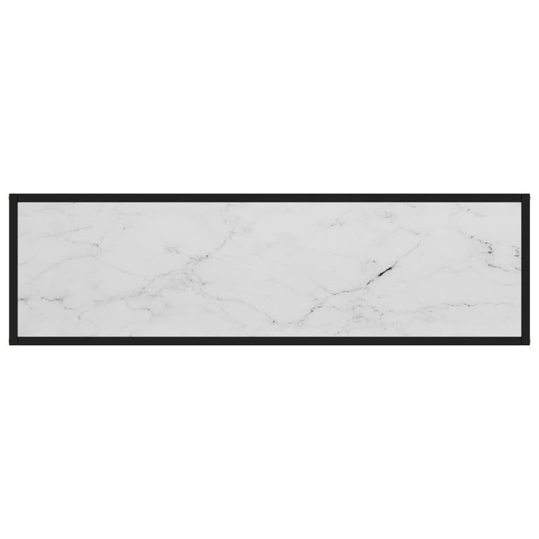 Wandtafel 120x35x75 cm gehard glas wit MeubelReus