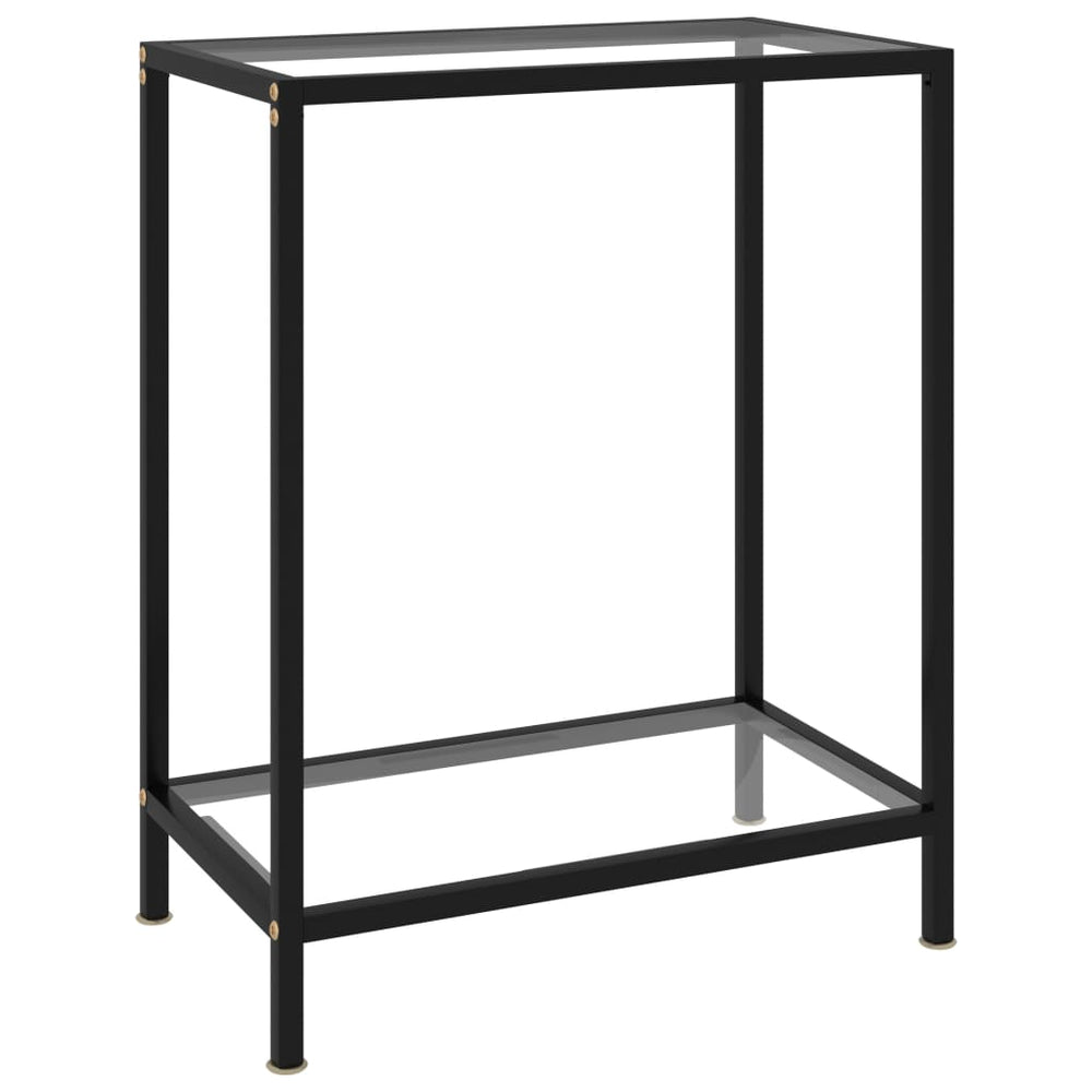 Wandtafel 60x35x75 cm gehard glas transparant MeubelReus