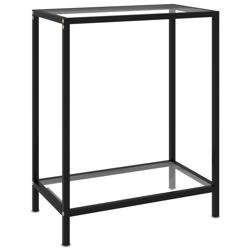 Wandtafel 60x35x75 cm gehard glas transparant MeubelReus