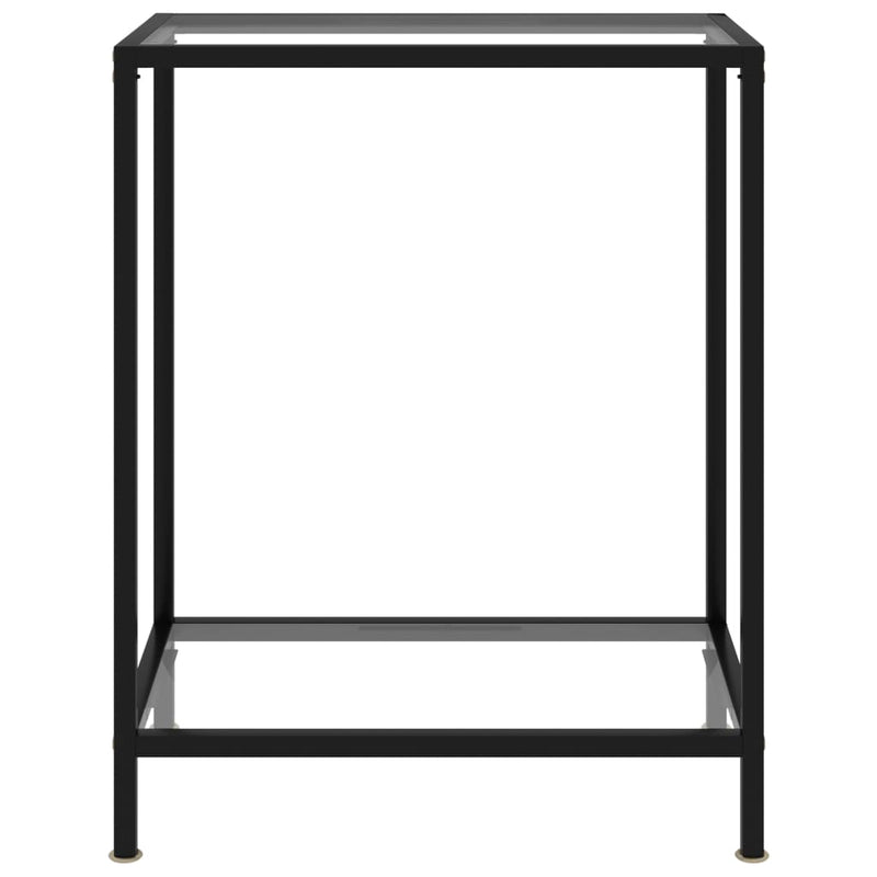 Wandtafel 60x35x75 cm gehard glas transparant MeubelReus