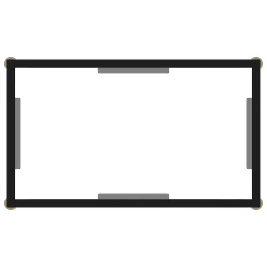 Wandtafel 60x35x75 cm gehard glas transparant MeubelReus