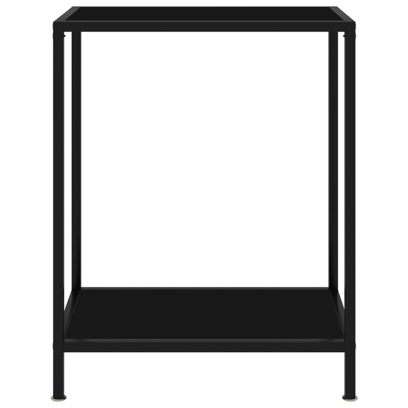 Wandtafel 60x35x75 cm gehard glas zwart MeubelReus