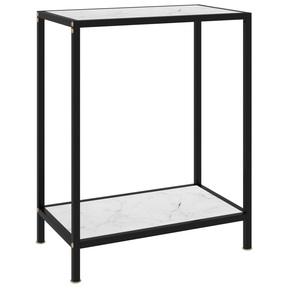 Wandtafel 60x35x75 cm gehard glas wit MeubelReus