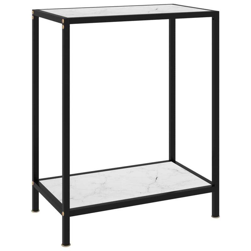 Wandtafel 60x35x75 cm gehard glas wit MeubelReus