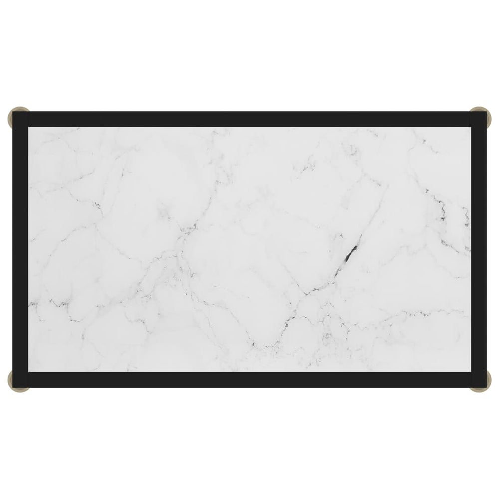 Wandtafel 60x35x75 cm gehard glas wit MeubelReus