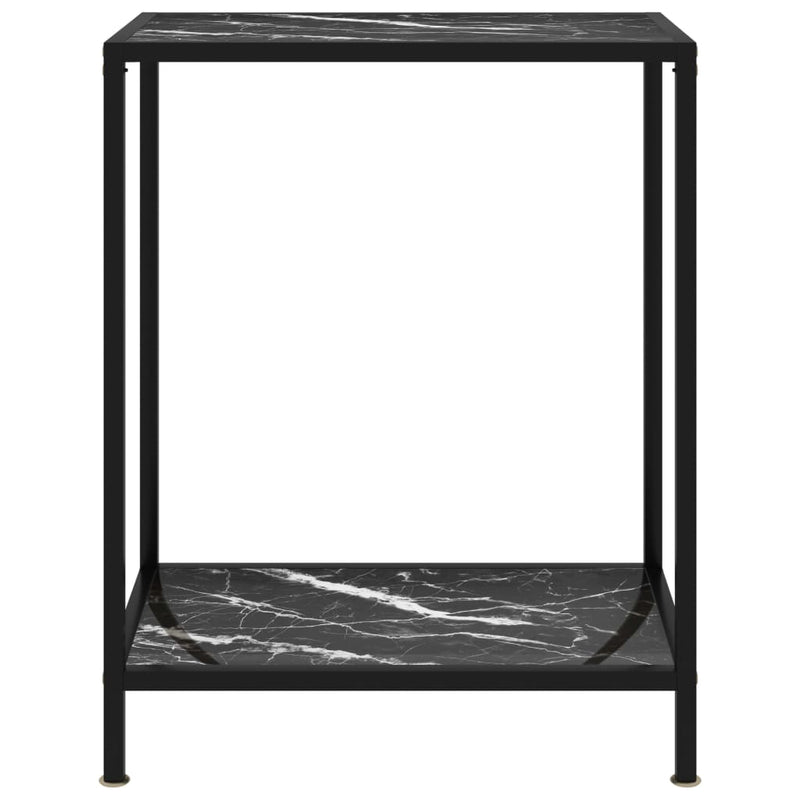 Wandtafel 60x35x75 cm gehard glas zwart MeubelReus