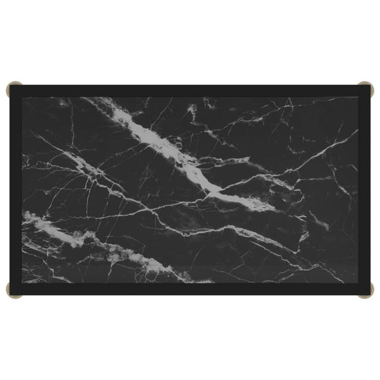Wandtafel 60x35x75 cm gehard glas zwart MeubelReus