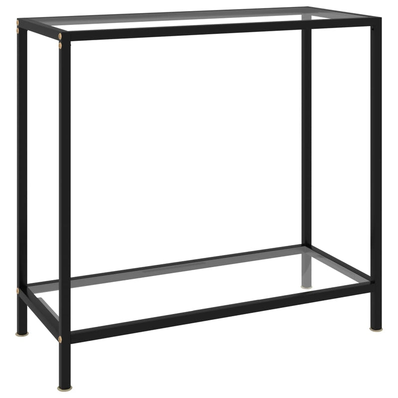Wandtafel 80x35x75 cm gehard glas transparant MeubelReus