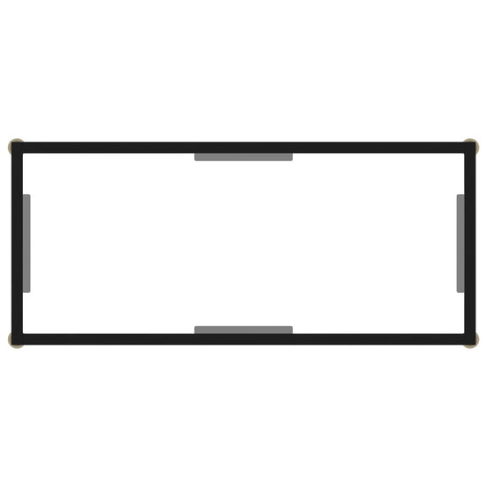 Wandtafel 80x35x75 cm gehard glas transparant MeubelReus