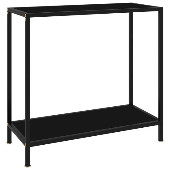 Wandtafel 80x35x75 cm gehard glas zwart MeubelReus