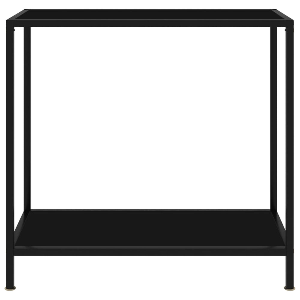 Wandtafel 80x35x75 cm gehard glas zwart MeubelReus