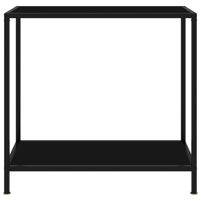 Wandtafel 80x35x75 cm gehard glas zwart MeubelReus