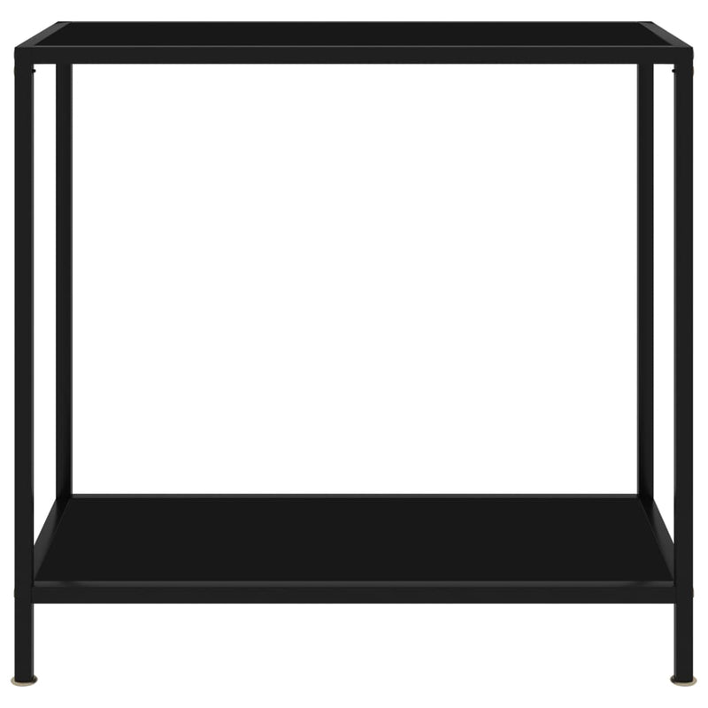 Wandtafel 80x35x75 cm gehard glas zwart MeubelReus