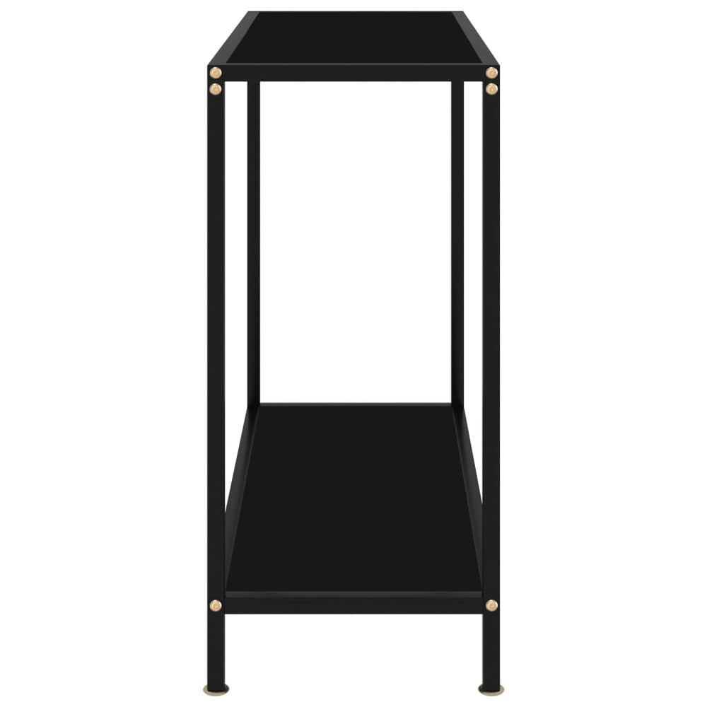 Wandtafel 80x35x75 cm gehard glas zwart MeubelReus