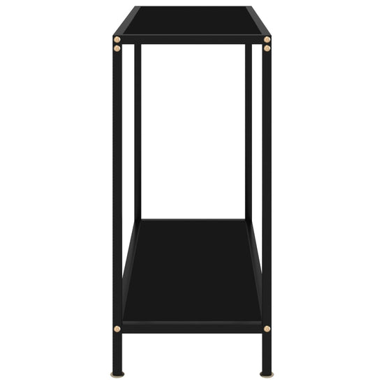 Wandtafel 80x35x75 cm gehard glas zwart MeubelReus