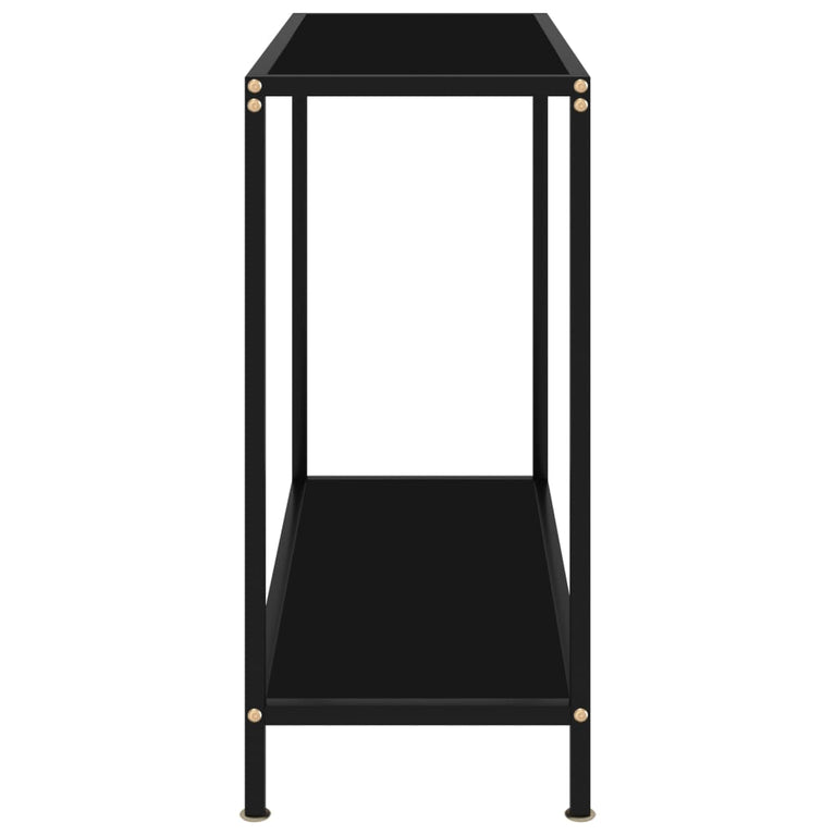 Wandtafel 80x35x75 cm gehard glas zwart MeubelReus