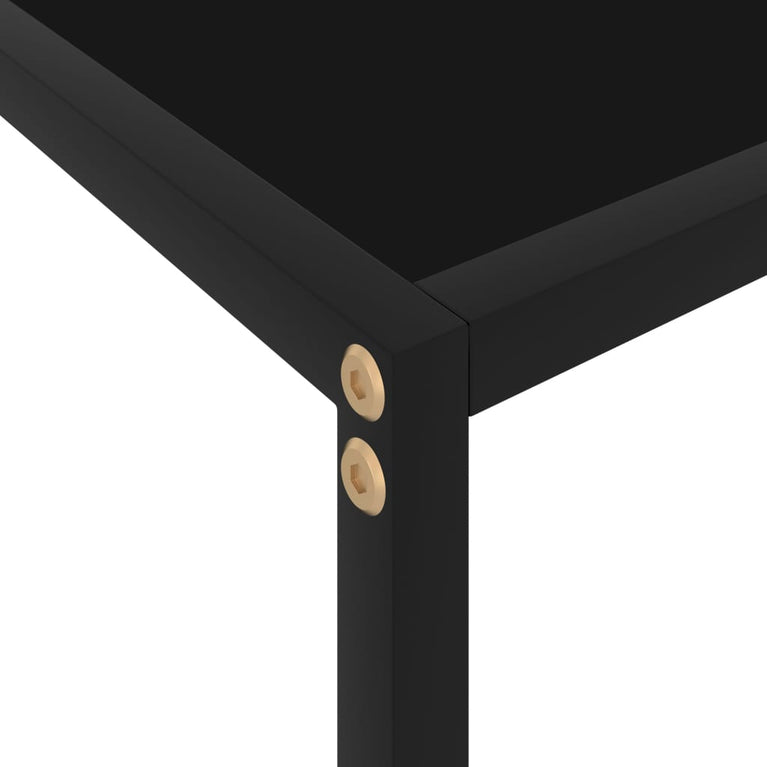 Wandtafel 80x35x75 cm gehard glas zwart MeubelReus