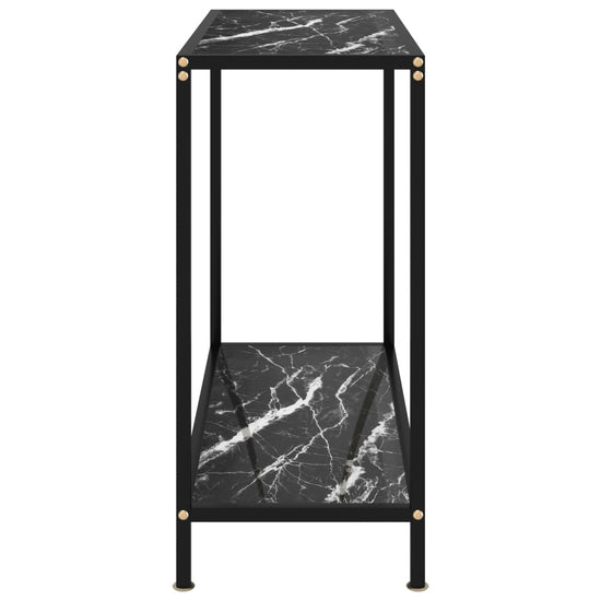 Wandtafel 80x35x75 cm gehard glas zwart MeubelReus