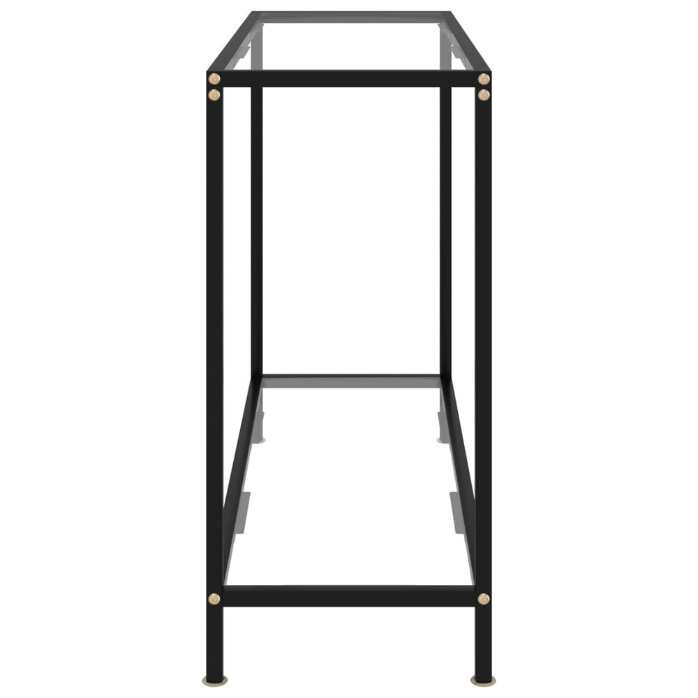 Wandtafel 100x35x75 cm gehard glas transparant MeubelReus