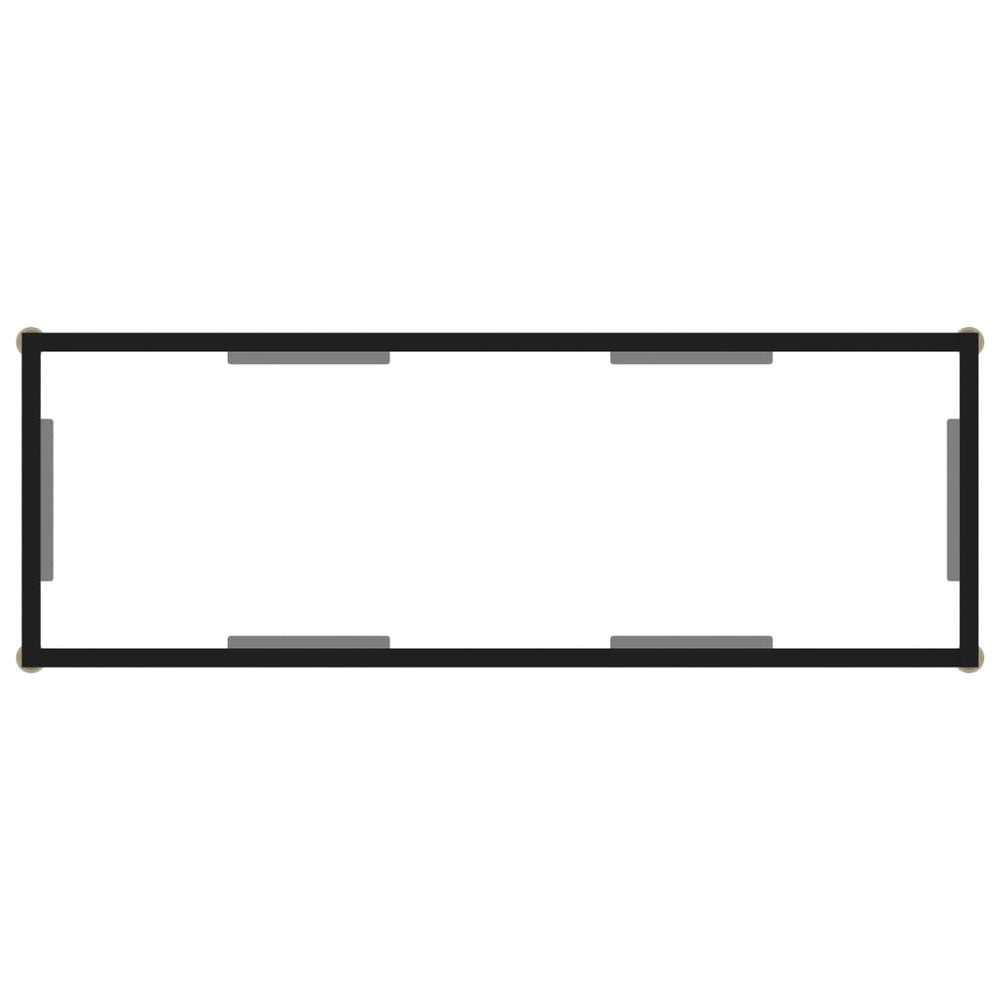 Wandtafel 100x35x75 cm gehard glas transparant MeubelReus