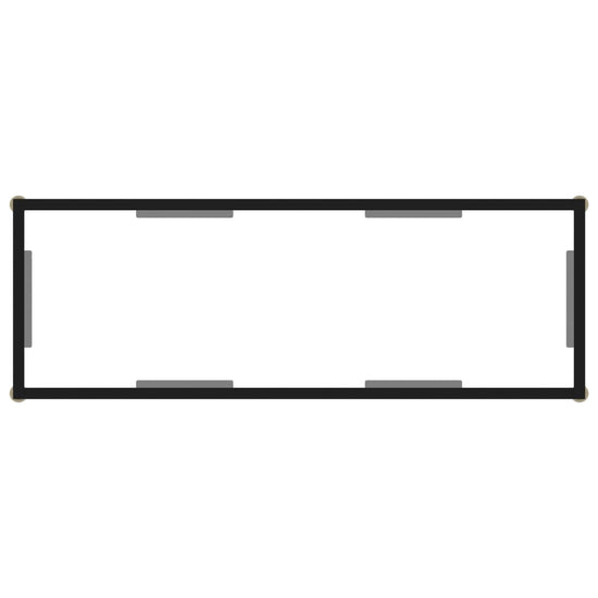 Wandtafel 100x35x75 cm gehard glas transparant MeubelReus