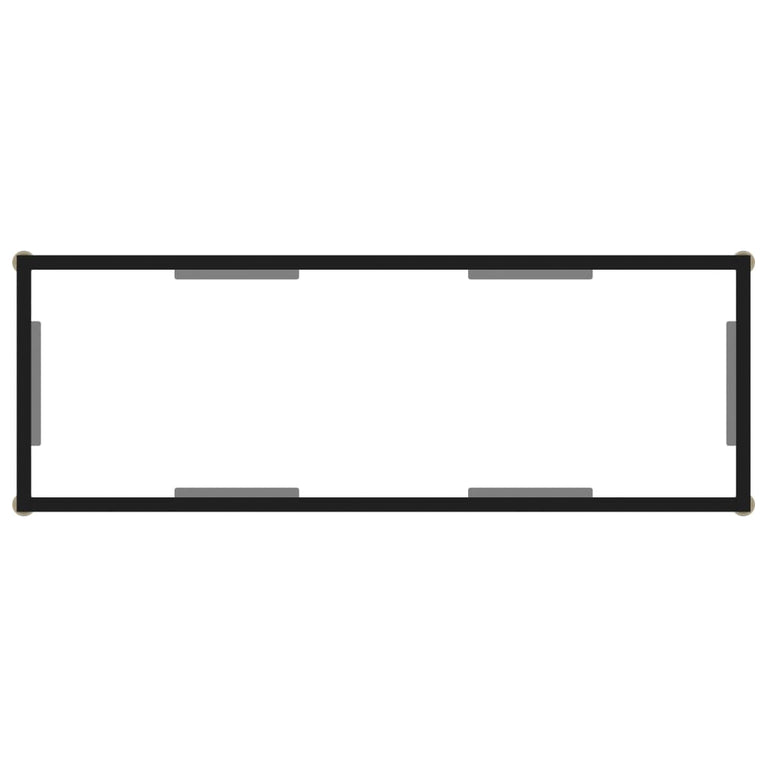 Wandtafel 100x35x75 cm gehard glas transparant MeubelReus