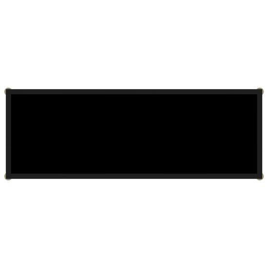 Wandtafel 100x35x75 cm gehard glas zwart MeubelReus