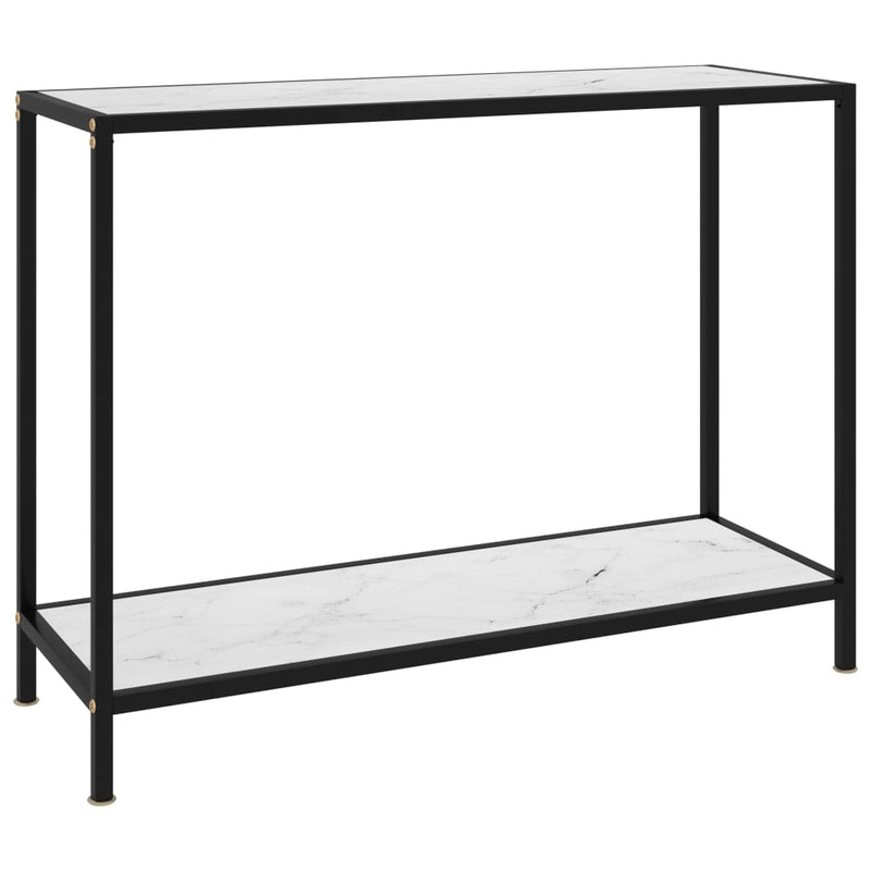 Wandtafel 100x35x75 cm gehard glas wit MeubelReus