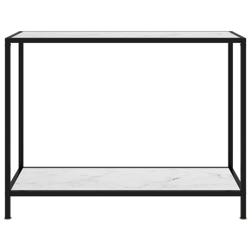 Wandtafel 100x35x75 cm gehard glas wit MeubelReus