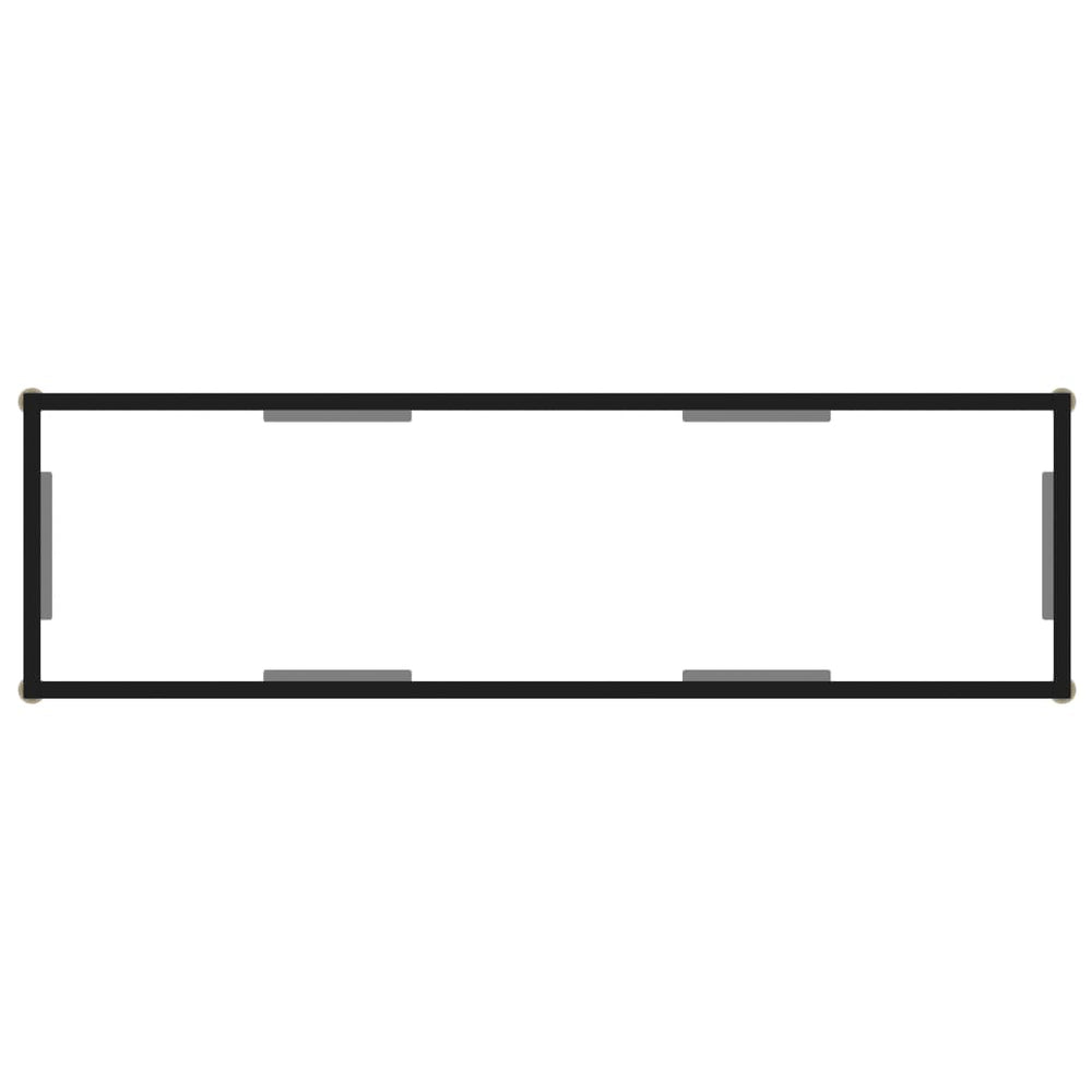 Wandtafel 120x35x75 cm gehard glas transparant MeubelReus