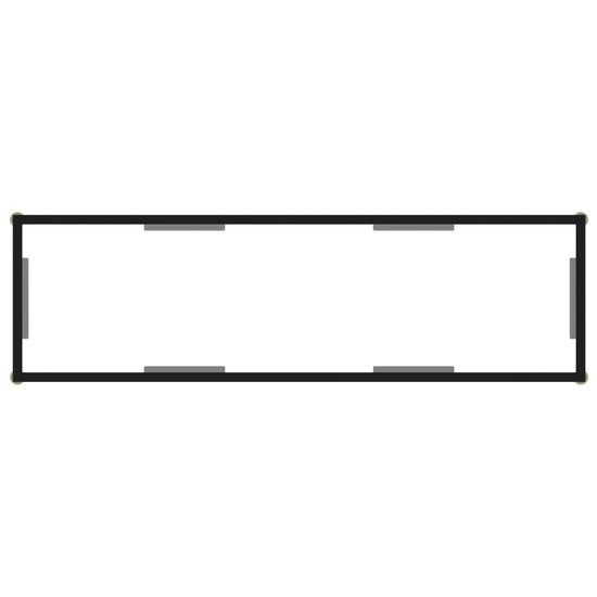Wandtafel 120x35x75 cm gehard glas transparant MeubelReus