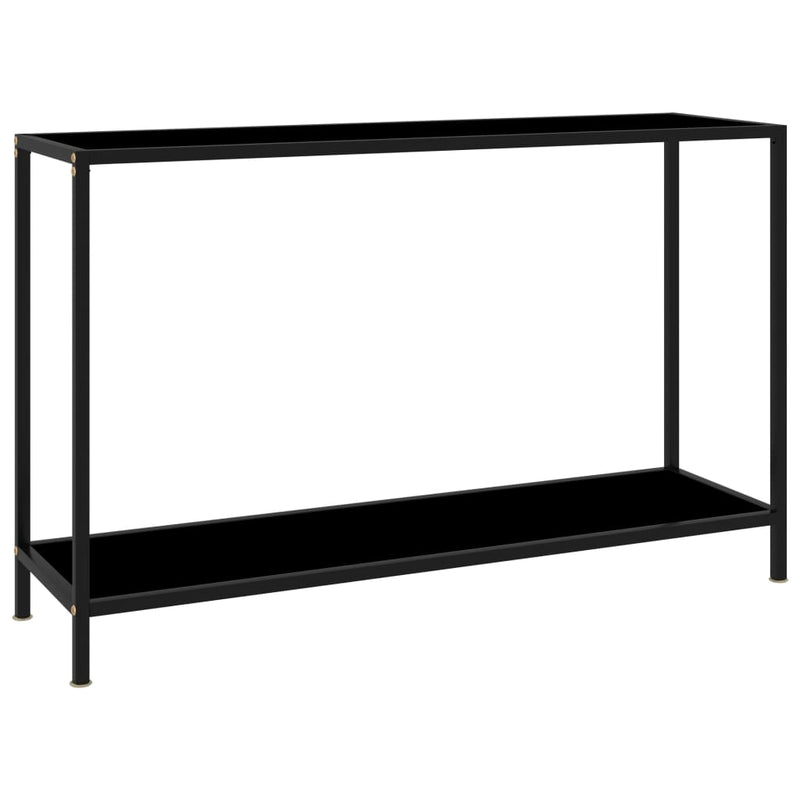 Wandtafel 120x35x75 cm gehard glas zwart MeubelReus