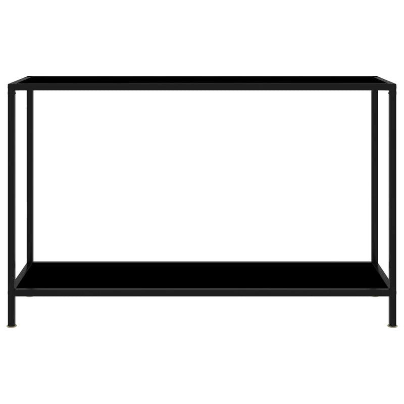 Wandtafel 120x35x75 cm gehard glas zwart MeubelReus