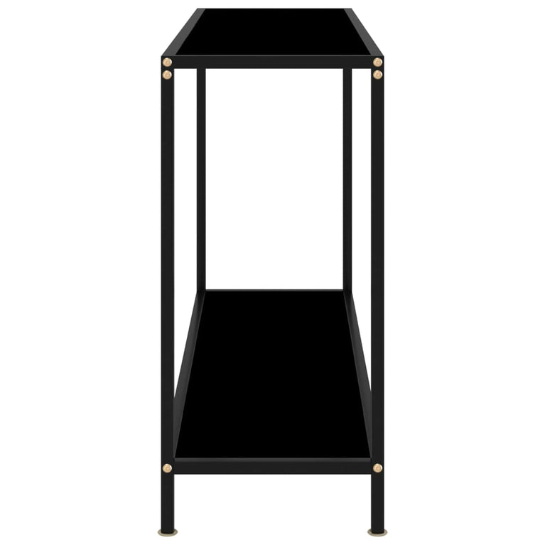 Wandtafel 120x35x75 cm gehard glas zwart MeubelReus