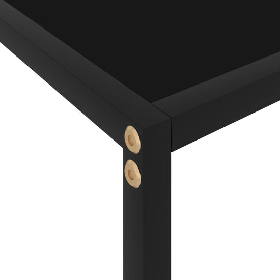 Wandtafel 120x35x75 cm gehard glas zwart MeubelReus
