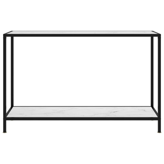 Wandtafel 120x35x75 cm gehard glas wit MeubelReus