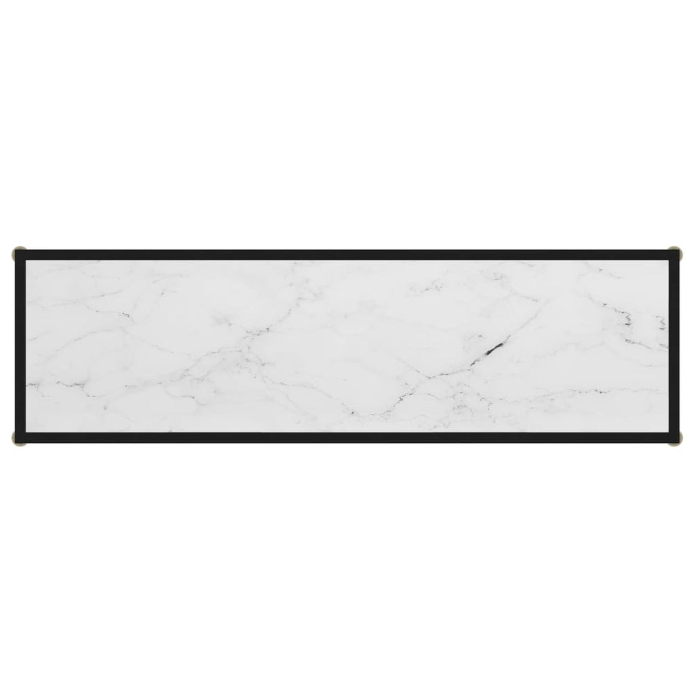 Wandtafel 120x35x75 cm gehard glas wit MeubelReus