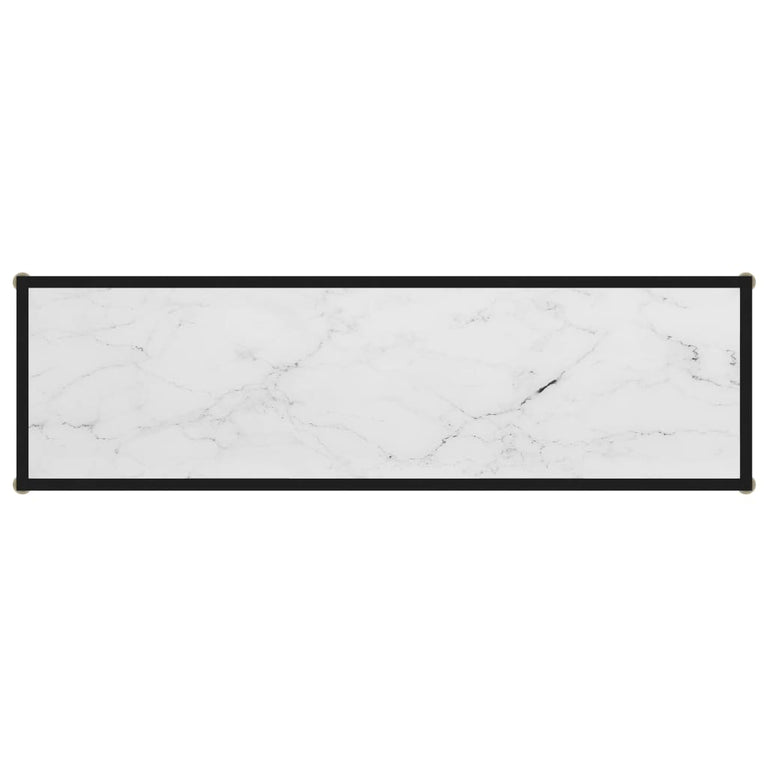 Wandtafel 120x35x75 cm gehard glas wit MeubelReus