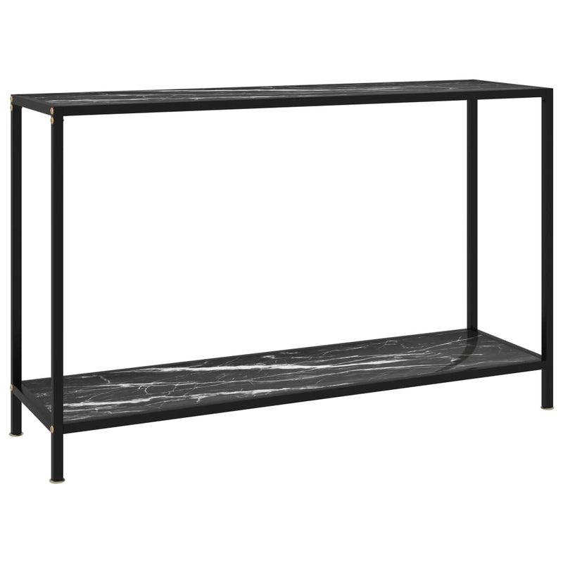 Wandtafel 120x35x75 cm gehard glas zwart MeubelReus